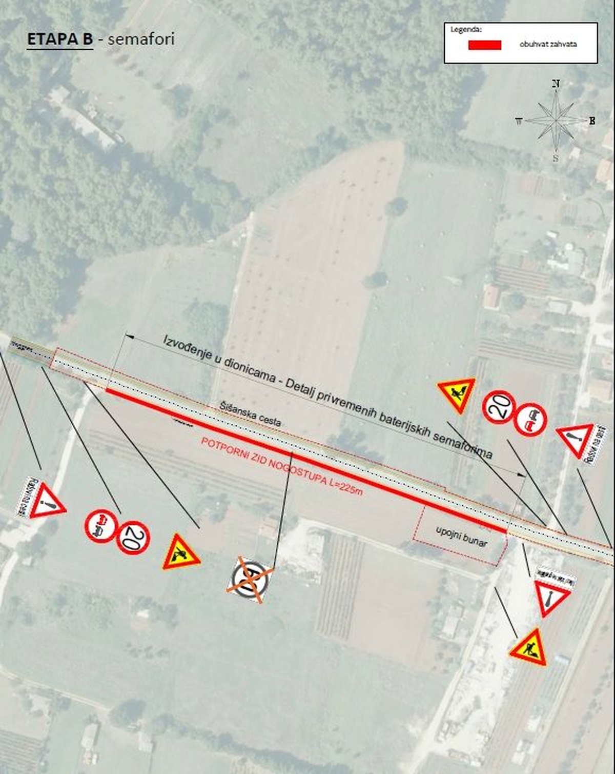 Šišanska cesta_privremena regulacija prometa_etapa B