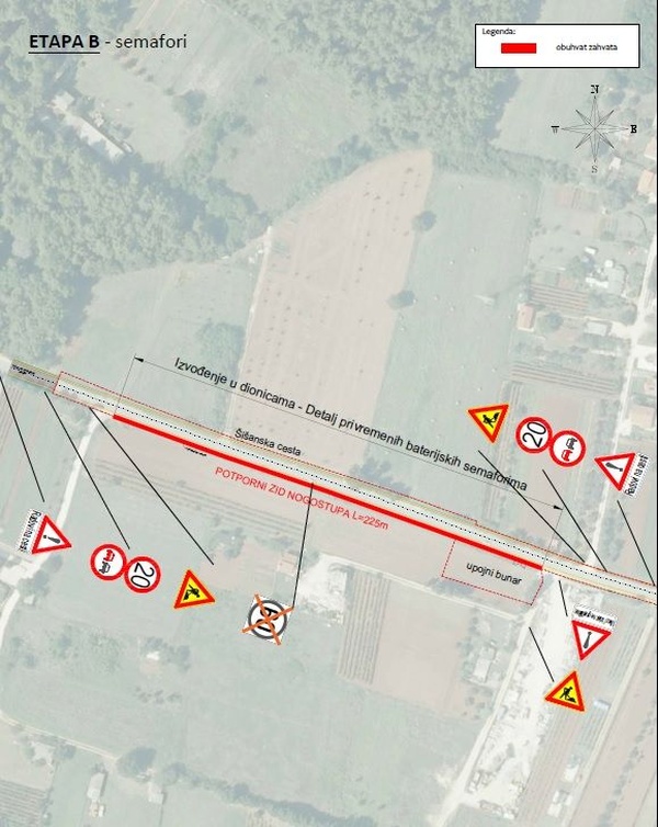 Šišanska cesta_privremena regulacija prometa_etapa B