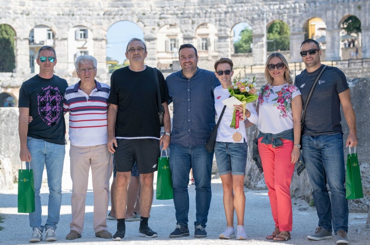 Arena - doček Mikele Ristoski iz Tokija