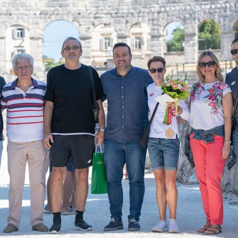 Arena - doček Mikele Ristoski iz Tokija