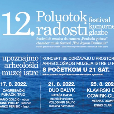 12. Poluotok radosti - festival komorne glazbe