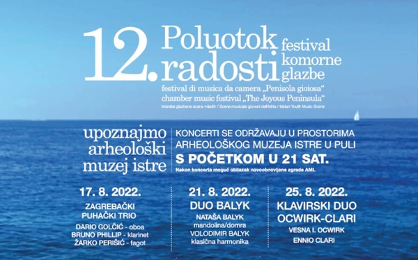 12. Poluotok radosti - festival komorne glazbe