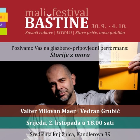 Valter Milovan Maer predstavlja "Štorije z mora"