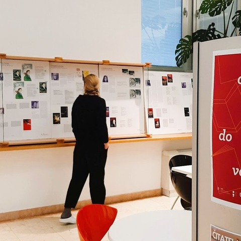 Izložba je postavljena u izložbenom prostoru Gradske knjižnice i čitaonice Pula
