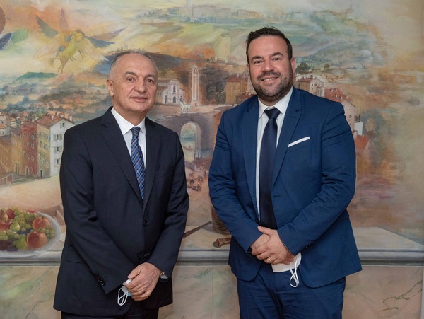 Prijem delegaciju veleposlanstva Albanije u sastavu veleposlanika Republike Albanije u Republici Hrvatskoj, Nj. E. g. Riza Poda