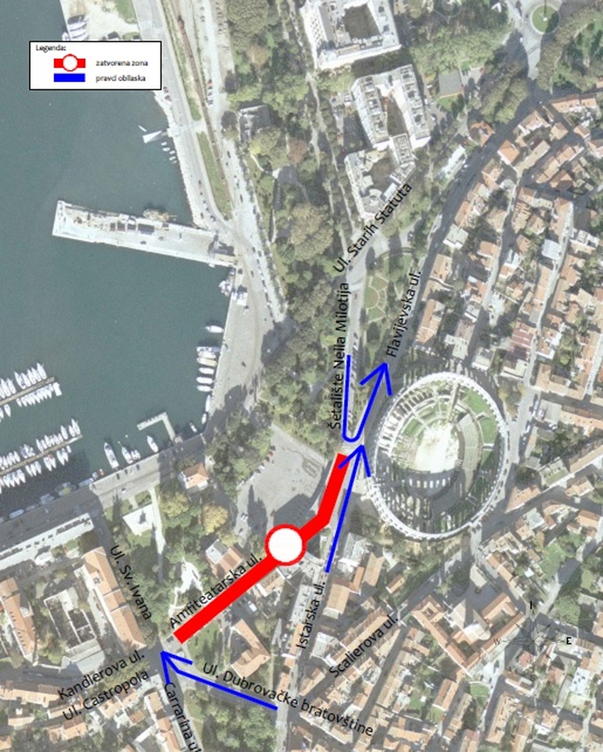 radovi u Amfiteatarskoj ulici i obilasci