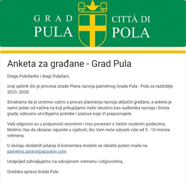 Anketa - Smart city