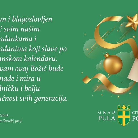 Božićna čestitka gradonačelnika Filipa Zoričića vjernicima pravoslavne vjeroispovijesti