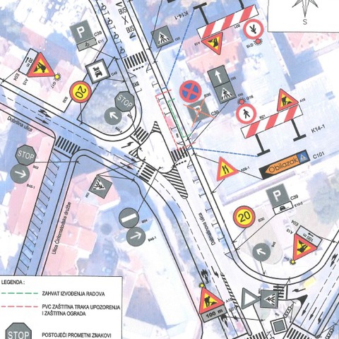 Privremena regulacija prometa na dijelu Dalmatinove ulice
