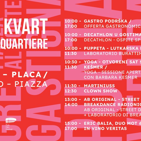 Ove subote program „Dođi u kvart – Vieni nel quartiere“ na Štinjanskoj placi