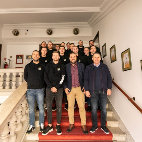 Ekipa Domino Maling na prijemu u Komunalnoj palači