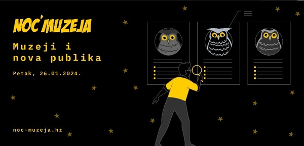 Noć muzeja organizira Hrvatsko muzejsko društvo