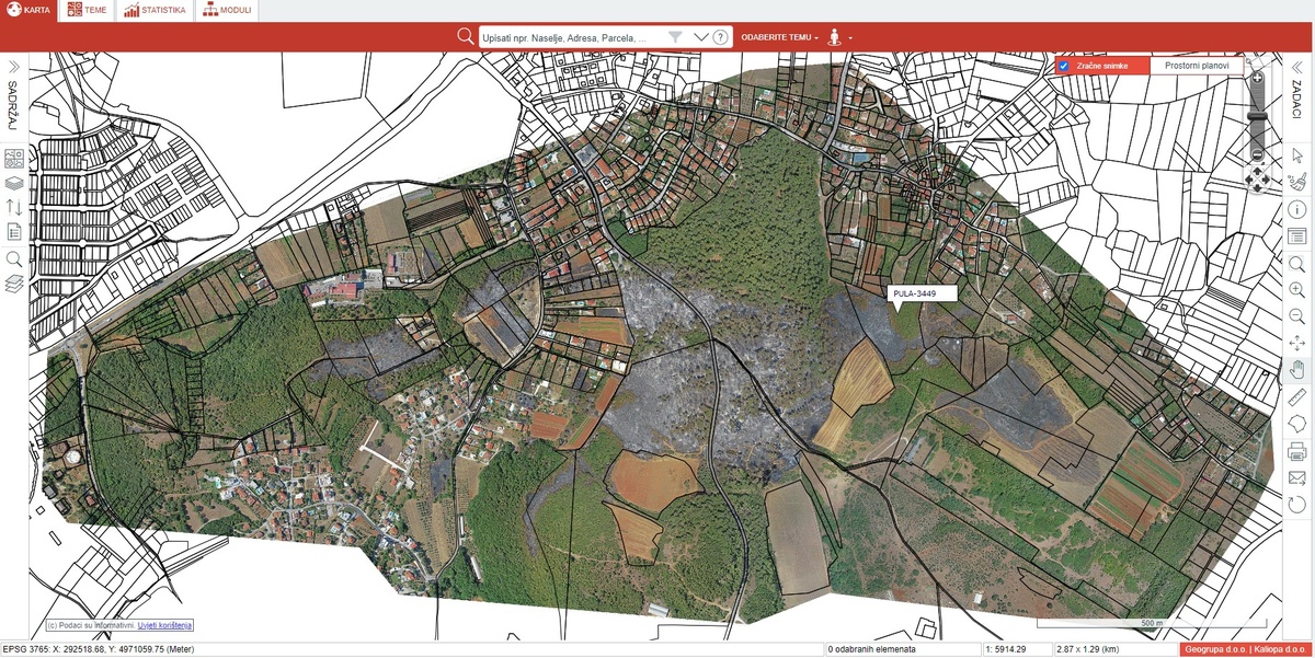 georeferencirani ortofoto snimak