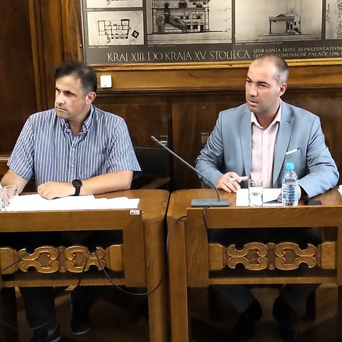 Zamjenik gradonačelnika Robert Cvek i Doriano Labinac