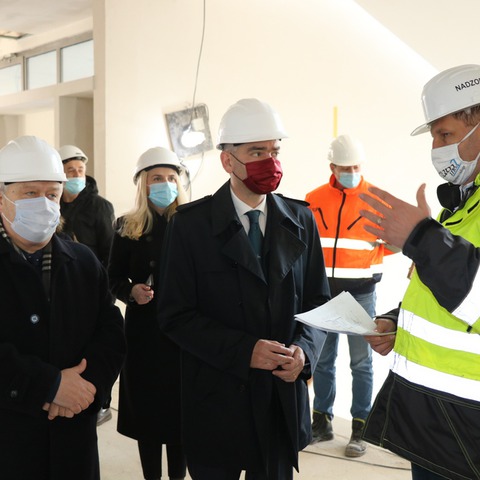 Gradonačelnik Miletić i župan Radin u obilasku radova izgradnje Medicinske škole