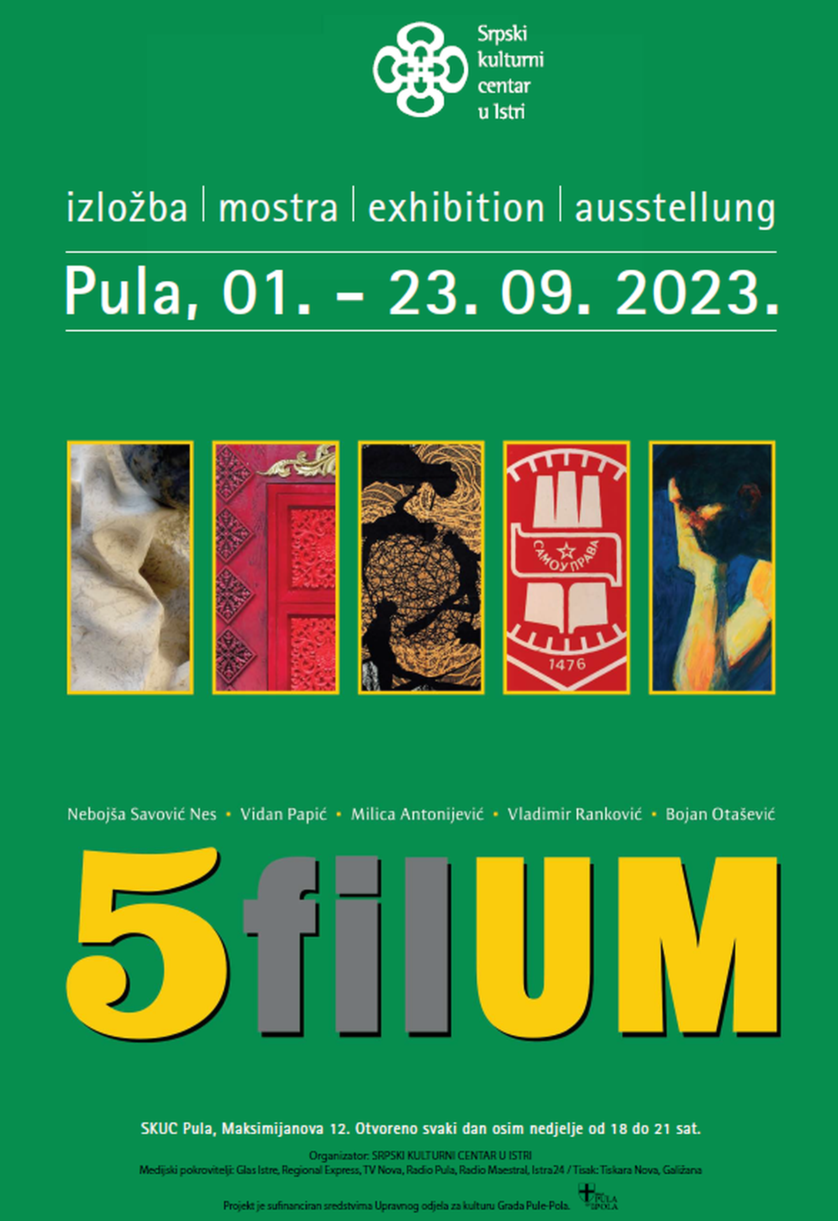 Otvorenje izložbe 5filUM u pulskom SKUC-u