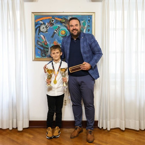 Marino Čikor i gradonačelnik Filip Zoričić