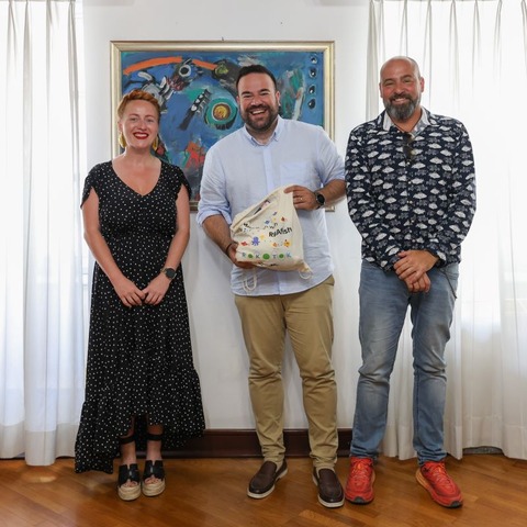 Domagoj Jakopović Ribafish na prijemu kod gradonačelnika Filipa Zoričića