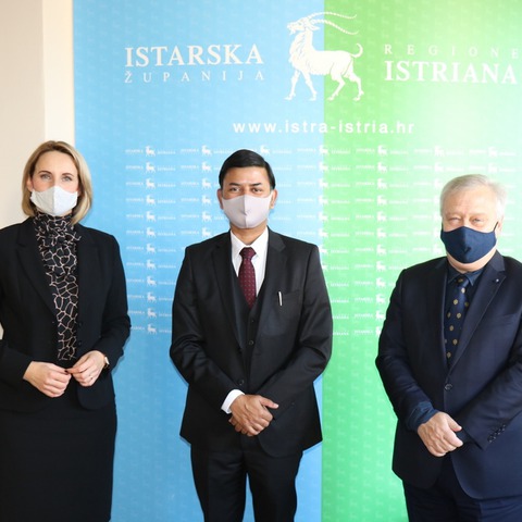 Upriličen prijem za veleposlanika Republike Indije u RH