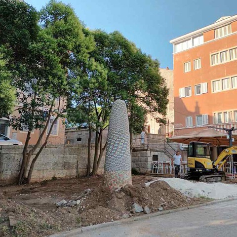 Kandlerova - uređuje se zelena površina