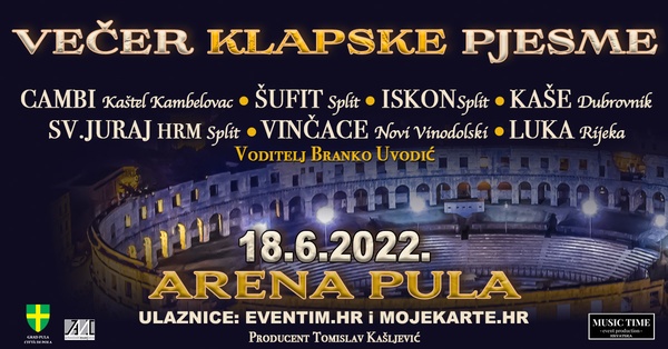 Večer klapske pjesme u Areni