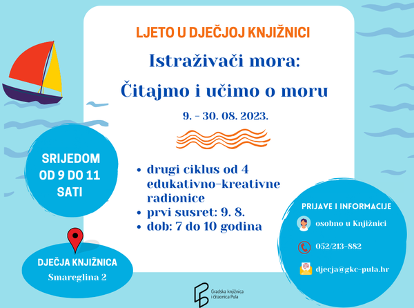 Ljeto u Dječjoj knjižnici: Čitajmo i učimo o moru
