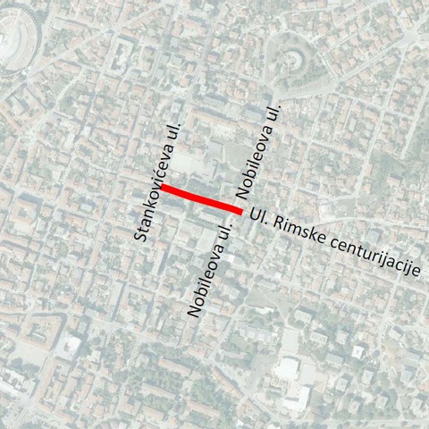 Lokacija zahvata radova_Ulica Rimske centurijacije