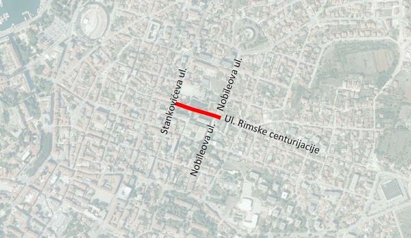 Lokacija zahvata radova_Ulica Rimske centurijacije