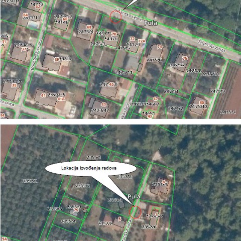 Lokacije izvođenja radova
