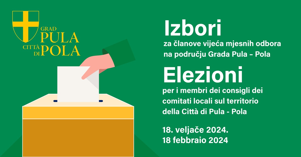 Podaci o biračkim mjestima i adresama mogu se vidjeti na službenim stranicama Grada Pula-Pola