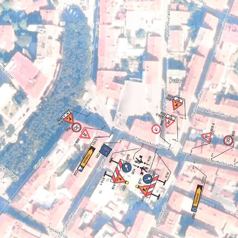 Privremena regulacija prometa - Zagrebačka