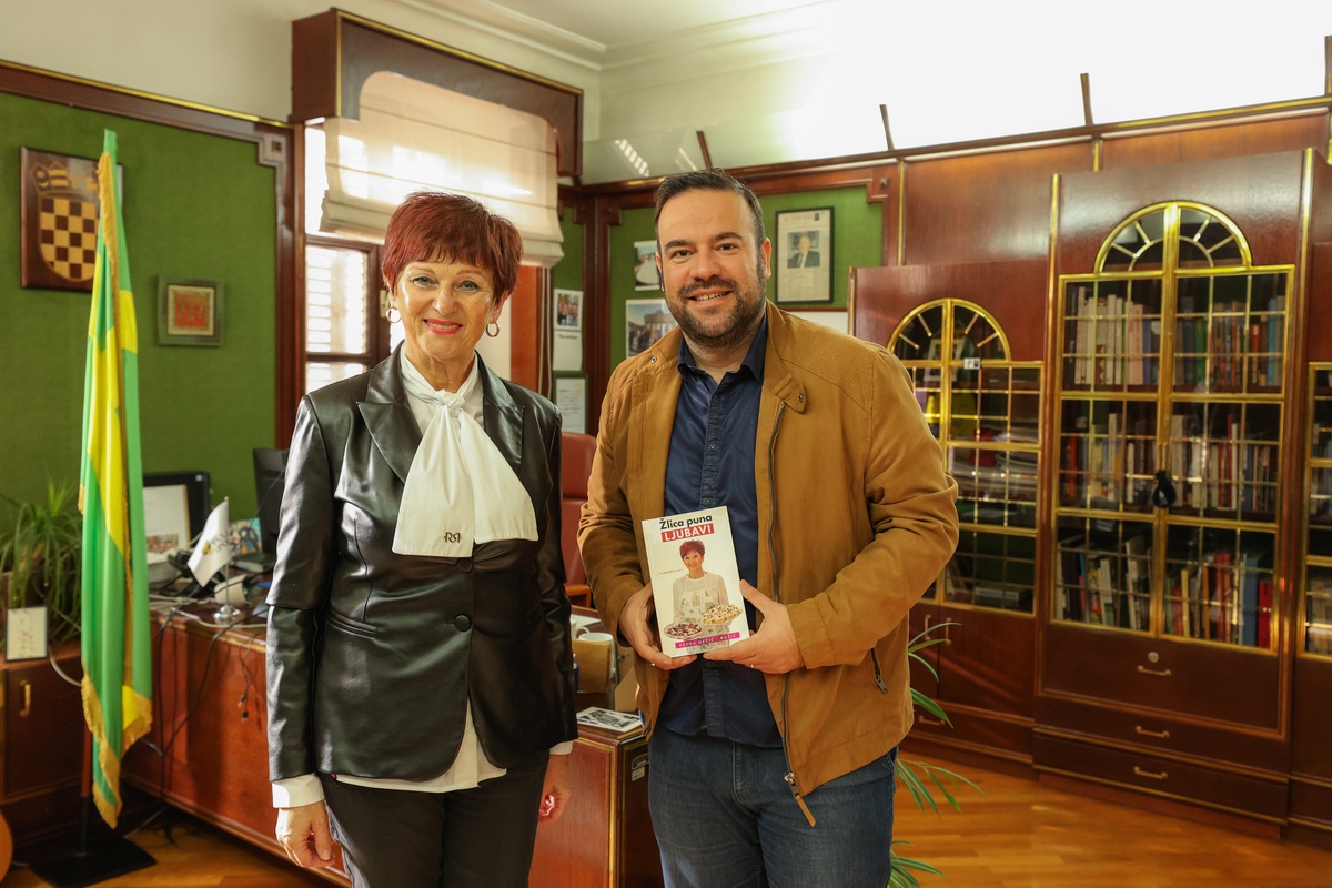 Vesna Nežić Ružić na prijemu kod gradonačelnika Pule Filipa Zoričića