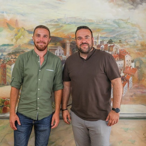 Nino Buršić na prijemu kod gradonačelnika Filipa Zoričića