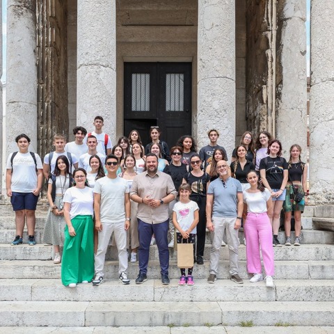 Sudionici Erasmus+ projekta na prijemu kod gradonačelnika Filipa Zoričića