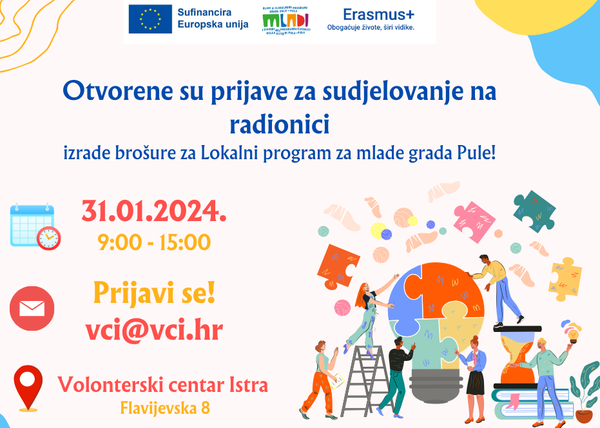 Radionica izrade brošure za Lokalni program za mlade grada Pule