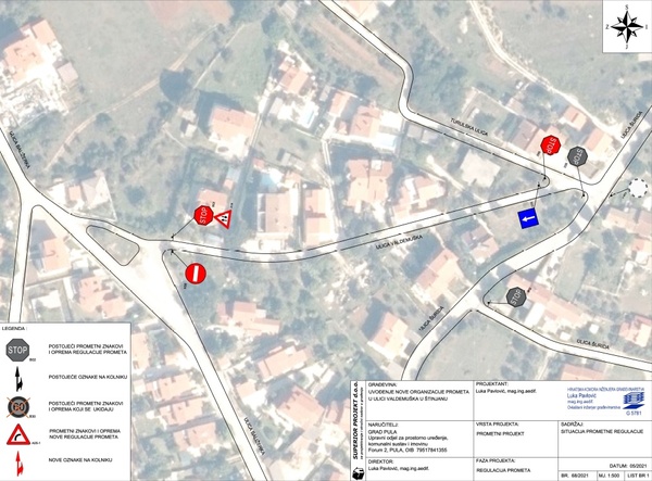 Nova organizacija prometa u dijelu Ulice Valdemuška