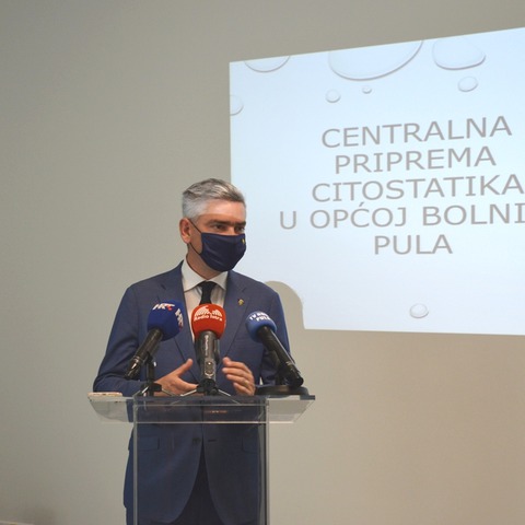 Boris Miletić: Uređaj za centralnu pripremu citostatika doprinijet će boljoj kvaliteti zdravstvene skrbi za građane Pule i Istre