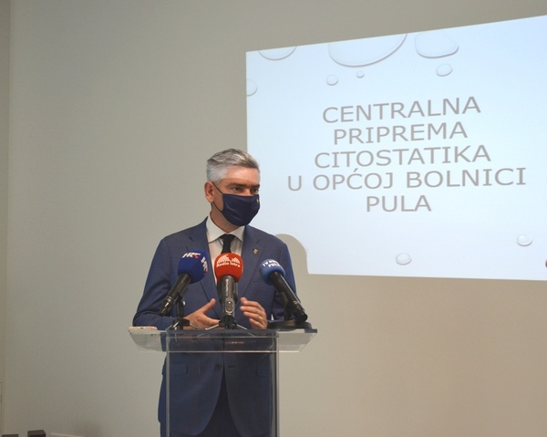 Boris Miletić: Uređaj za centralnu pripremu citostatika doprinijet će boljoj kvaliteti zdravstvene skrbi za građane Pule i Istre