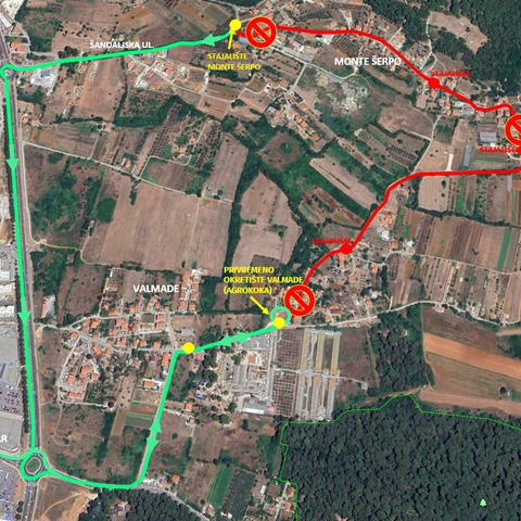 izmjena prometovanja autobusne linije 9