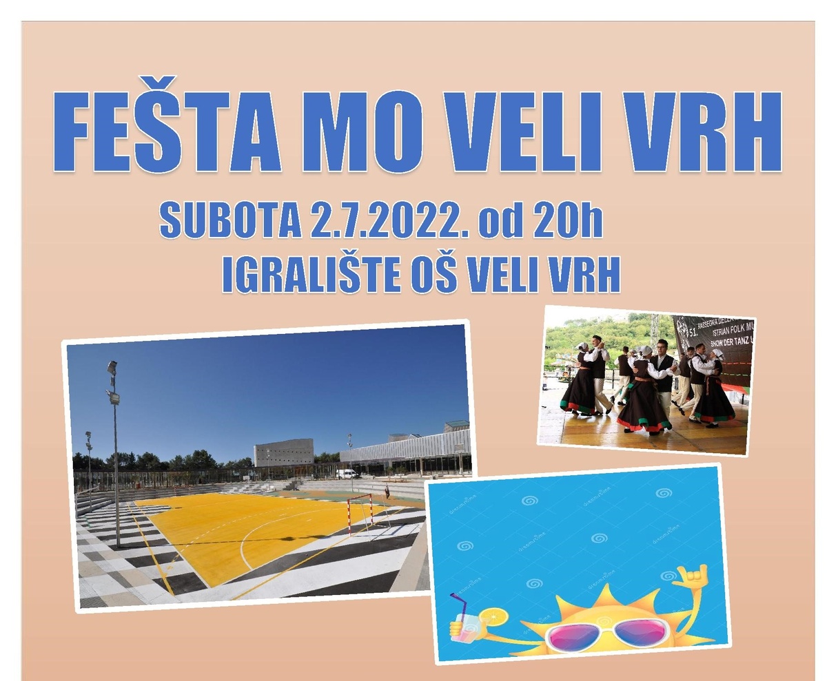 plakat Fešta MO Veli Vrh