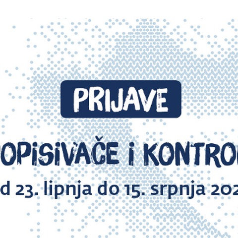Javni poziv za posao popisivača i kontrolora
