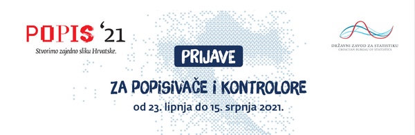 Javni poziv za posao popisivača i kontrolora