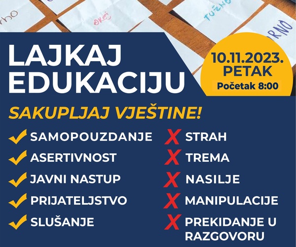 Radionice prevencije vršnjačkog nasilja i osnaživanja mladih