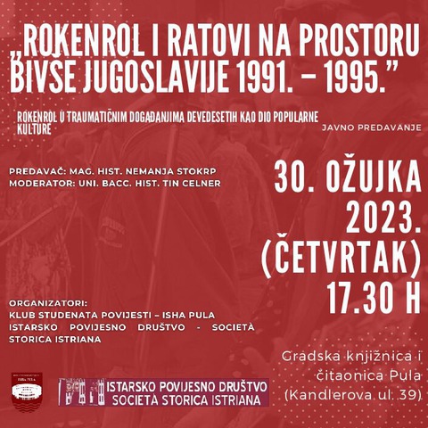 Predavanje u Gradskoj knjižnici i čitaonici Pula