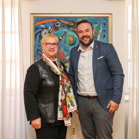 Lidia Bastianich na prijemu kod gradonačelnika Filipa Zoričića