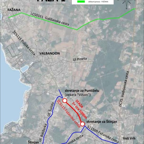Počinju radovi na Fažanskoj cesti