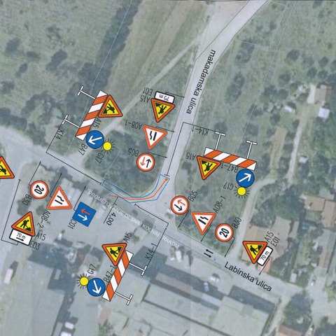 Privremena regulacija prometa_Labinska ulica_fazaI