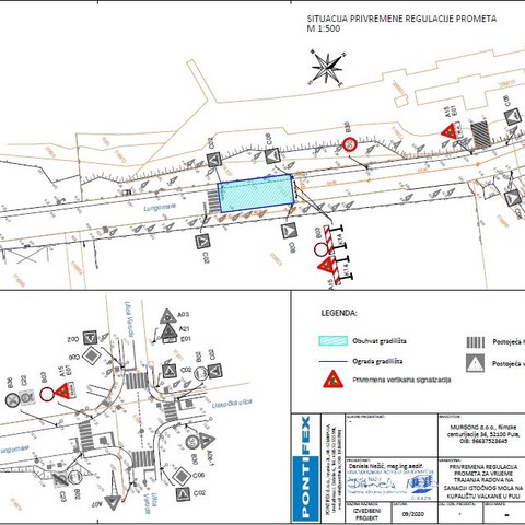 Privremena regulacija prometa Lungomare