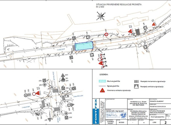 Privremena regulacija prometa Lungomare