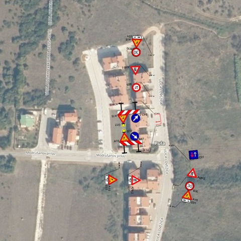 Privremena regulacija prometa u Ulici Lovežica_faza I